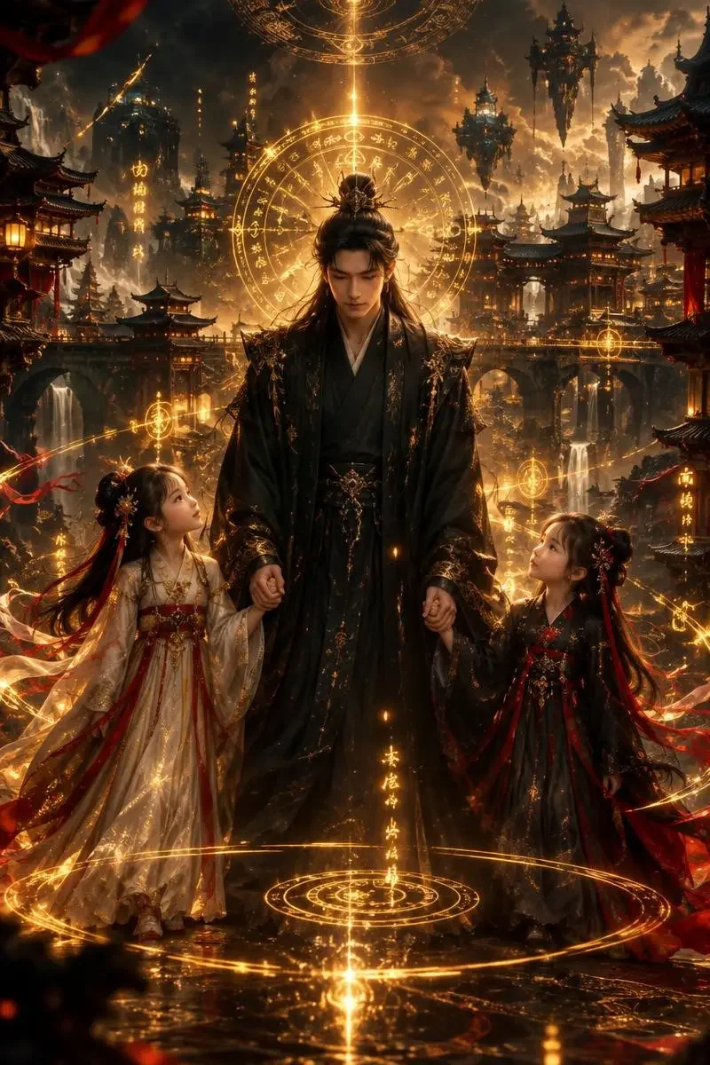 和离后我带女儿横扫魔域短剧海报，玄幻、系统、异界题材